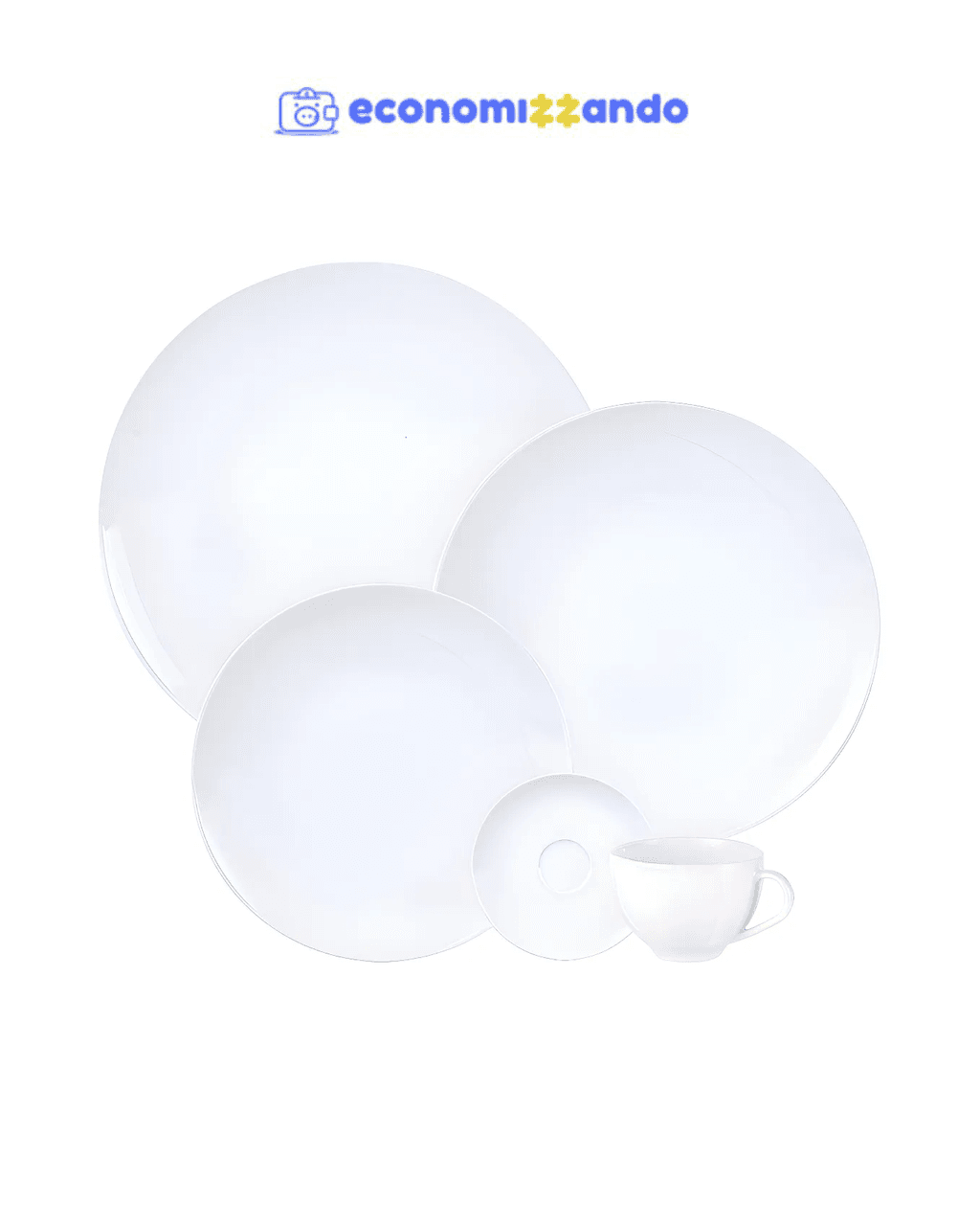 Aparelho de Jantar Flávia Em Porcelana 20 peças Tramontina