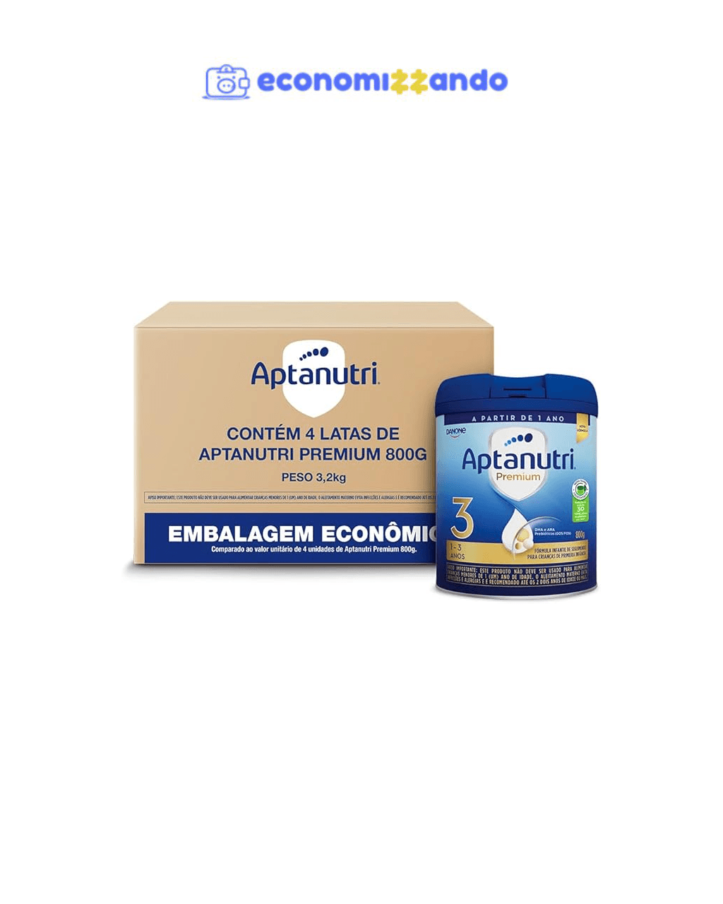 Aptanutri 3 Premium - Pack Com 4 unidades de 800g - 3,2kg