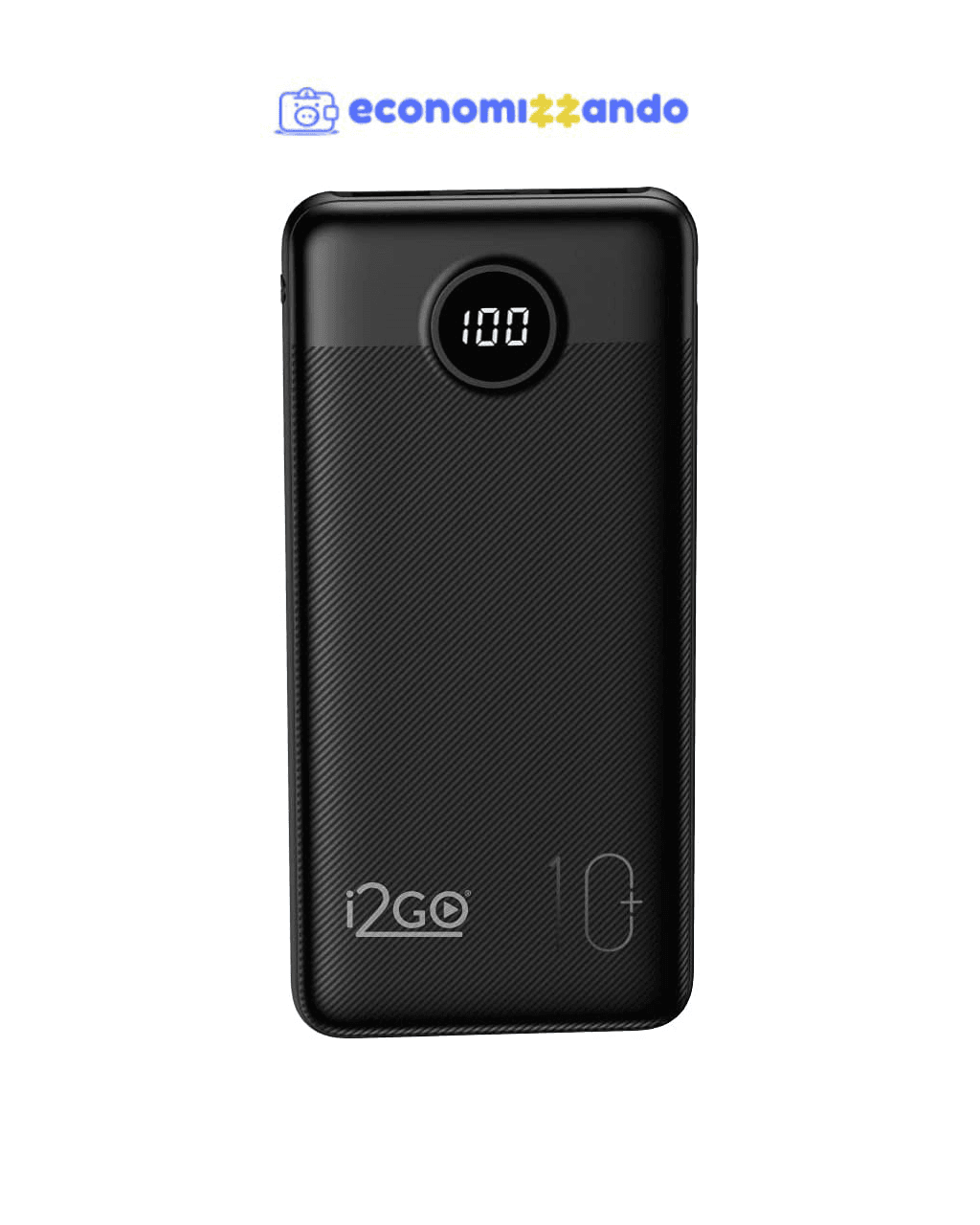 I2GO, Carregador Portátil (Power Bank) Ultra Rápido 10000mAh, Preto