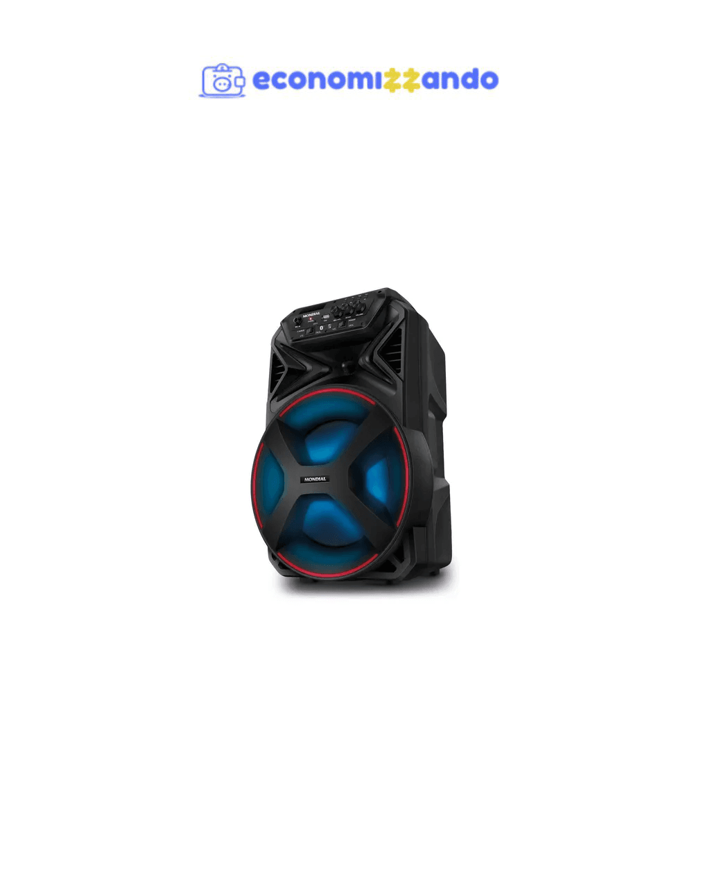 Caixa De Som Amplificada Bluetooth 250w Cm250 Cor Preto Mondial