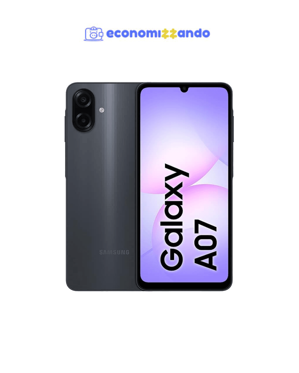 Celular Samsung Galaxy A07 128GB, 4GB, Câm. 50MP, Tela 6.7"- Preto