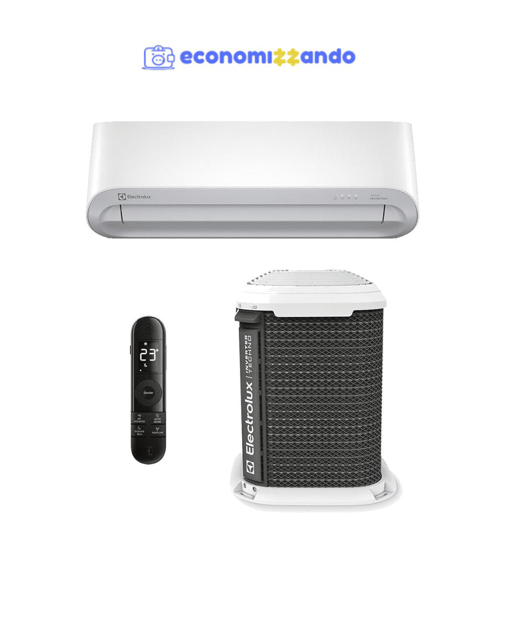 Ar-condicionado Split Inverter 12000 Btus Electrolux Color Adapt com Wi-fi Só Frio Yi12f/ye12f 220v