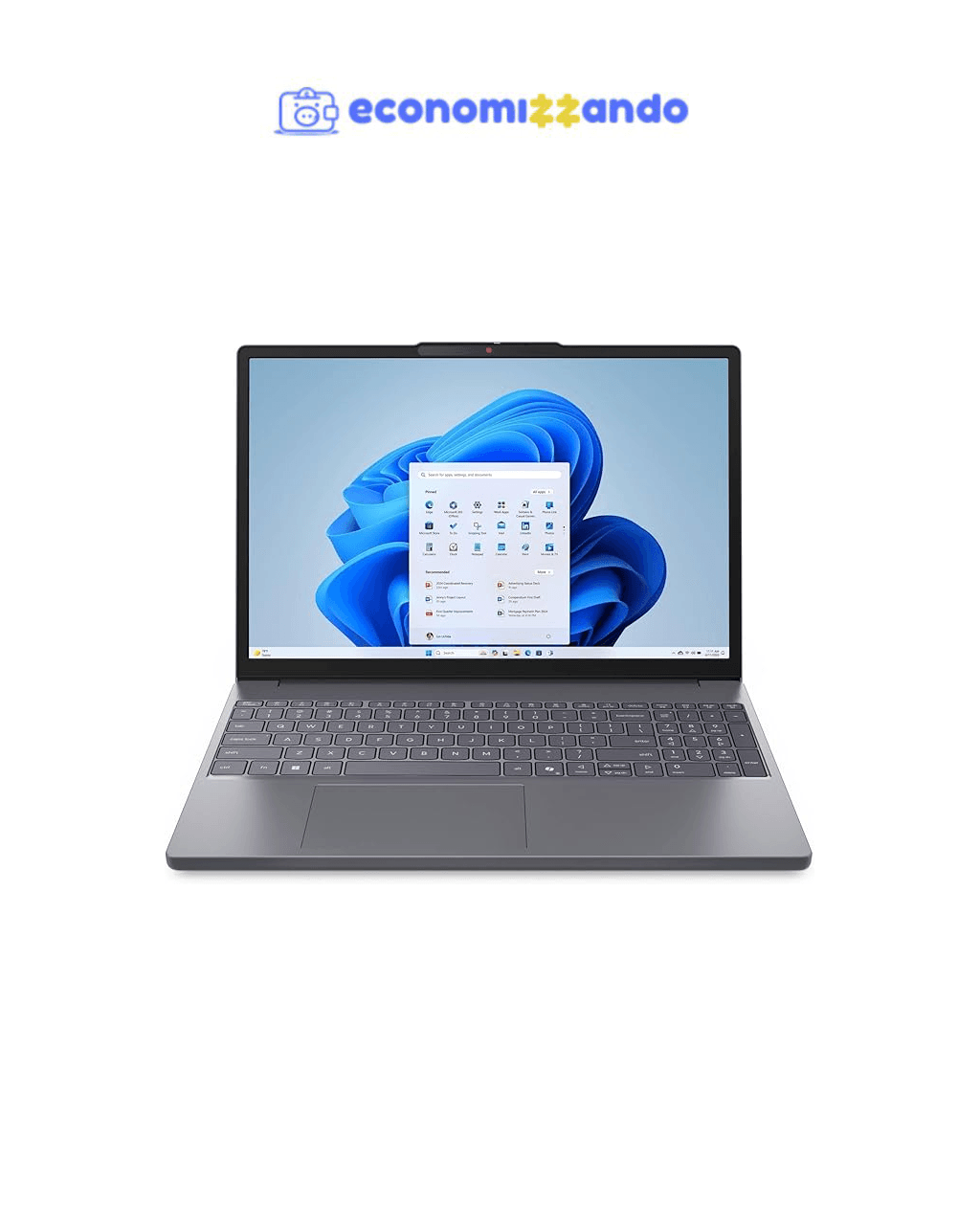 Notebook Lenovo IdeaPad Slim 3 15IRH10 Intel Core i7-13620H 16GB 512GB SSD Windows 11 15.3" - 83NS0000BR Luna Grey