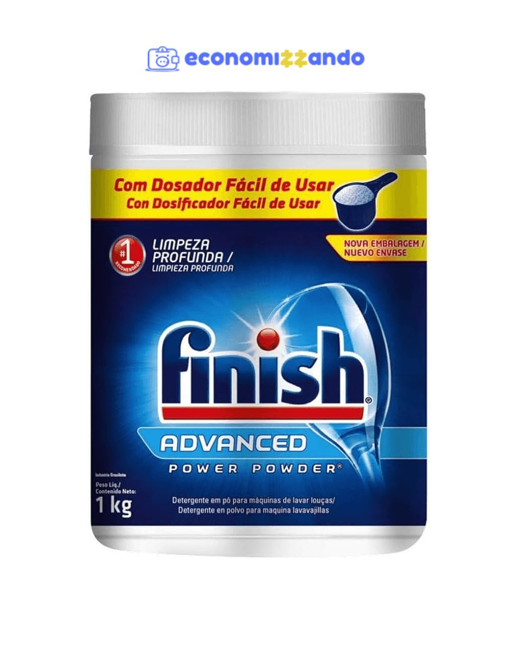 Finish Advanced Detergente Em Pó Para Lava Louças 1Kg