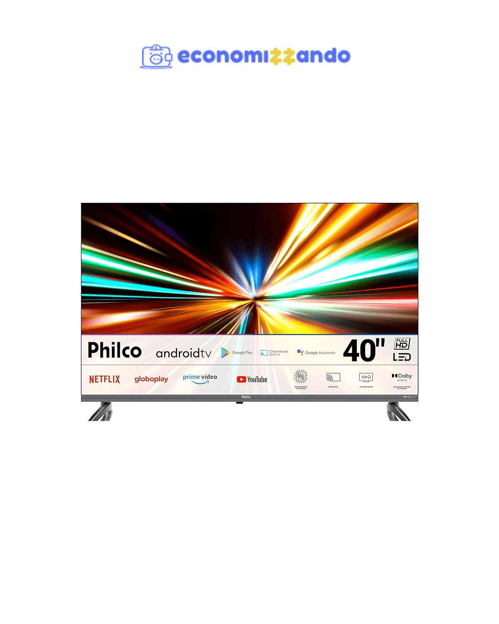 Smart TV 40" Philco LED Full HD Android 11 HDR10 P40SAA