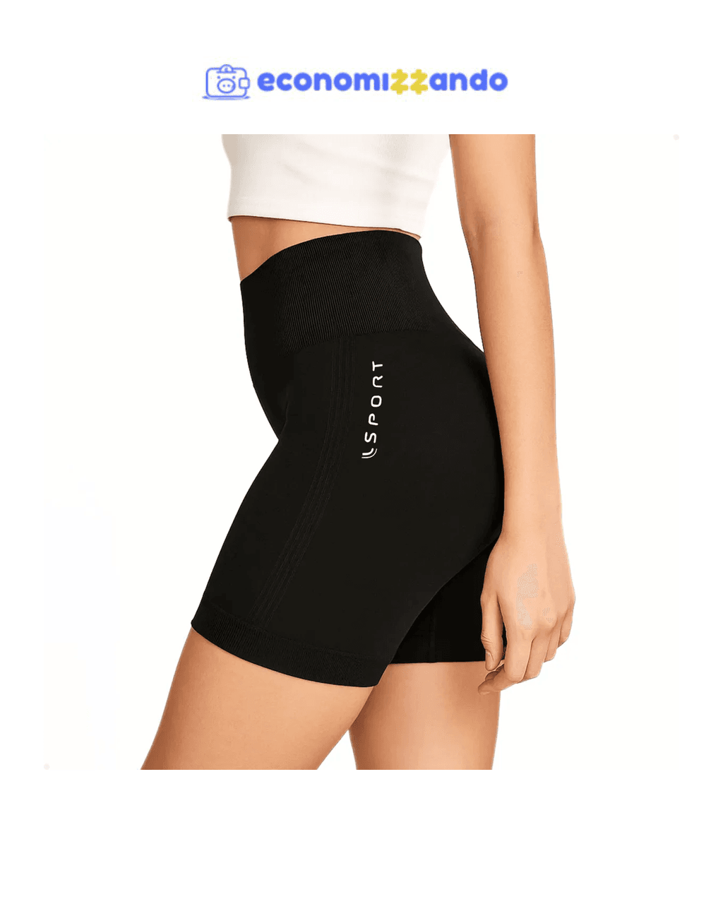 Short Bermuda Feminina Lupo Corrida Alta Poliamida Bumbum