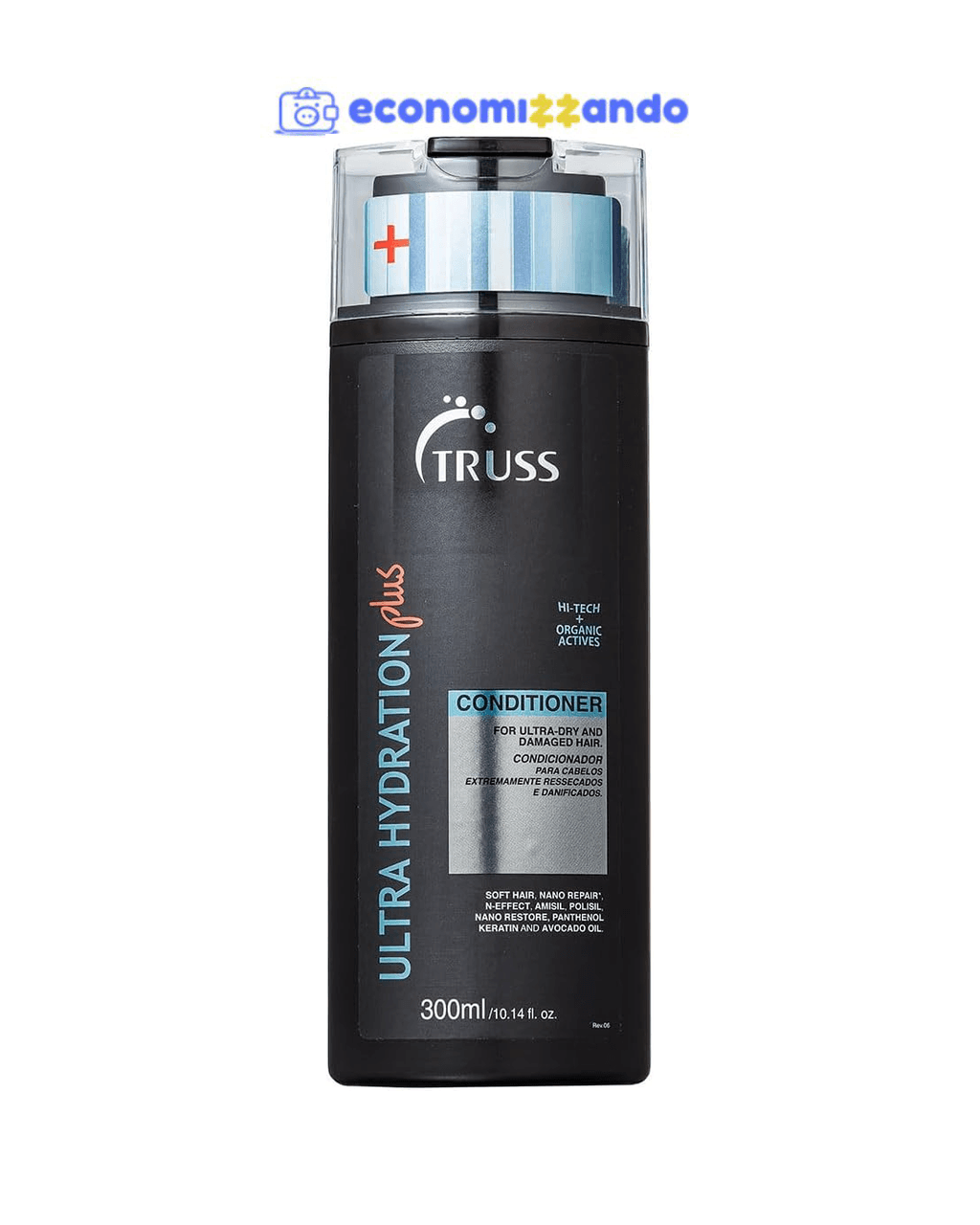 Truss Condicionador Ultra Hydration Plus | Hidratação Intensa e Reparação para Cabelos Danificados | 300ml