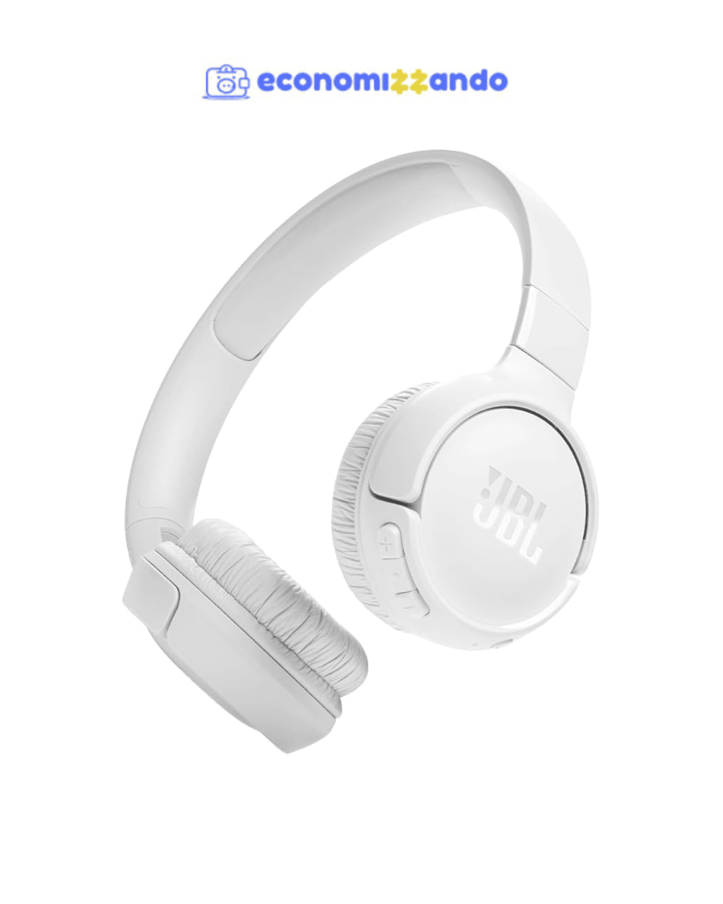 JBL, Fone de Ouvido On-ear, Headphone, Tune 520BT, Sem Fio - Branco