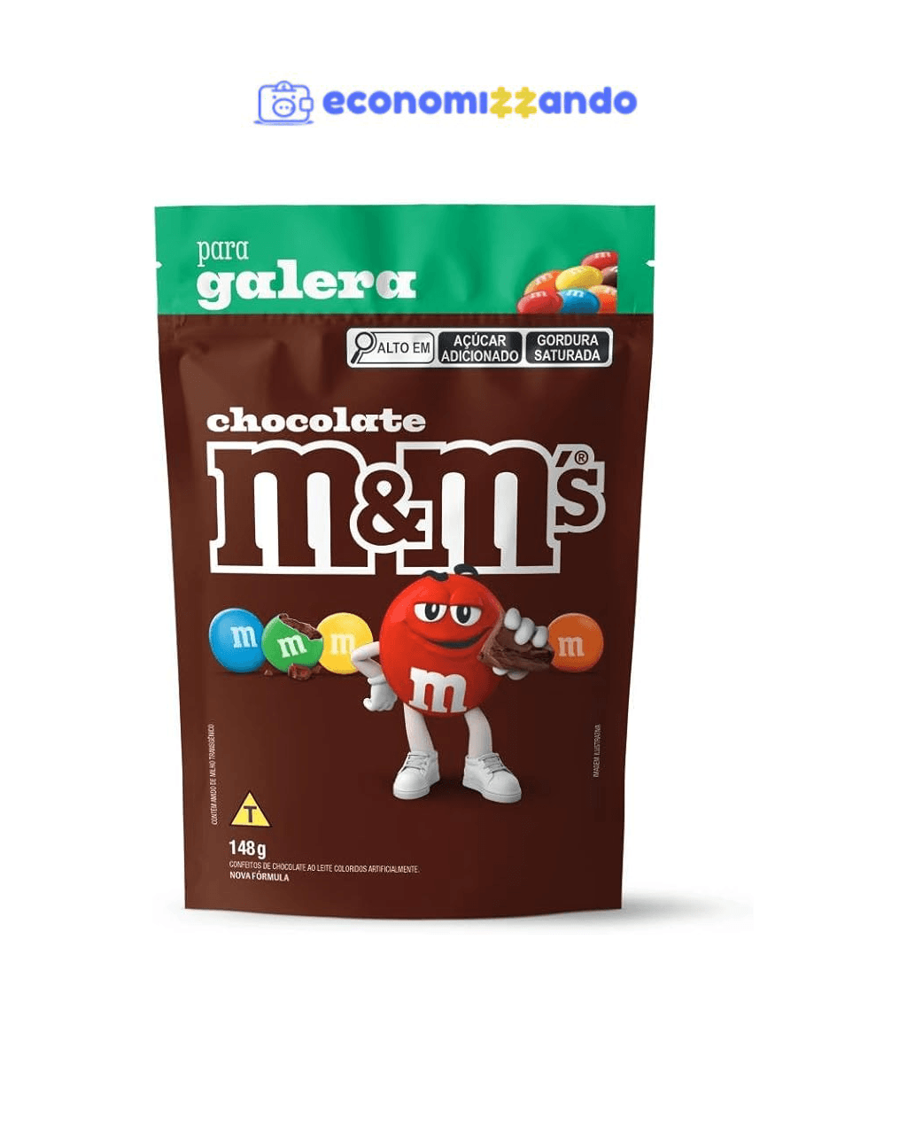 Chocolate M&M'S ao Leite 148g