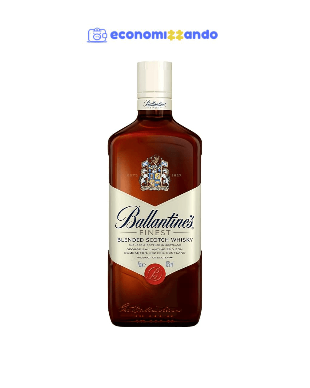 Ballantine's Whisky Finest Blended Escocês - 750 Ml