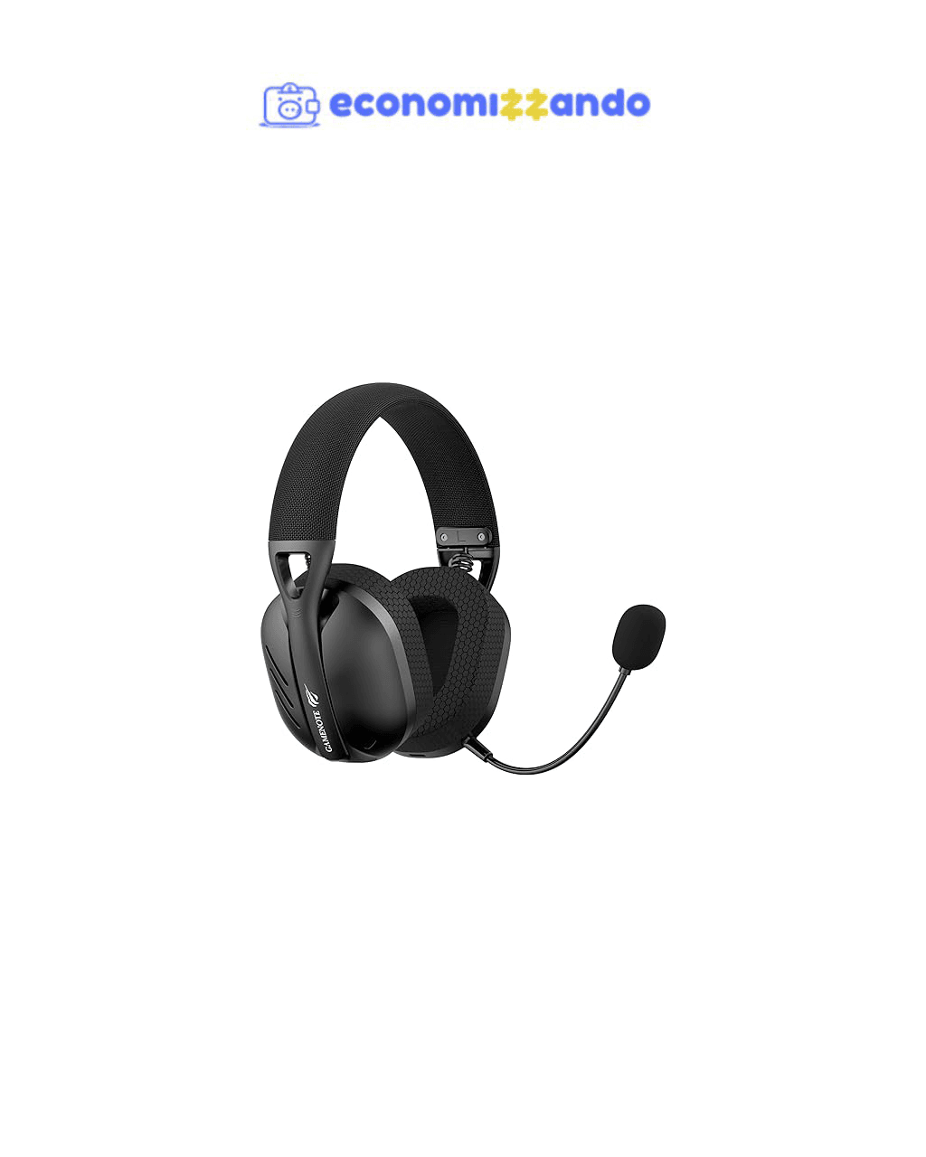 Havit Fone de Ouvido Headset Gamer Fuxi-H3 Black Com Fio e Sem Fio, Wireless 2,4GHz, Bluetooth, Cabo USB-C