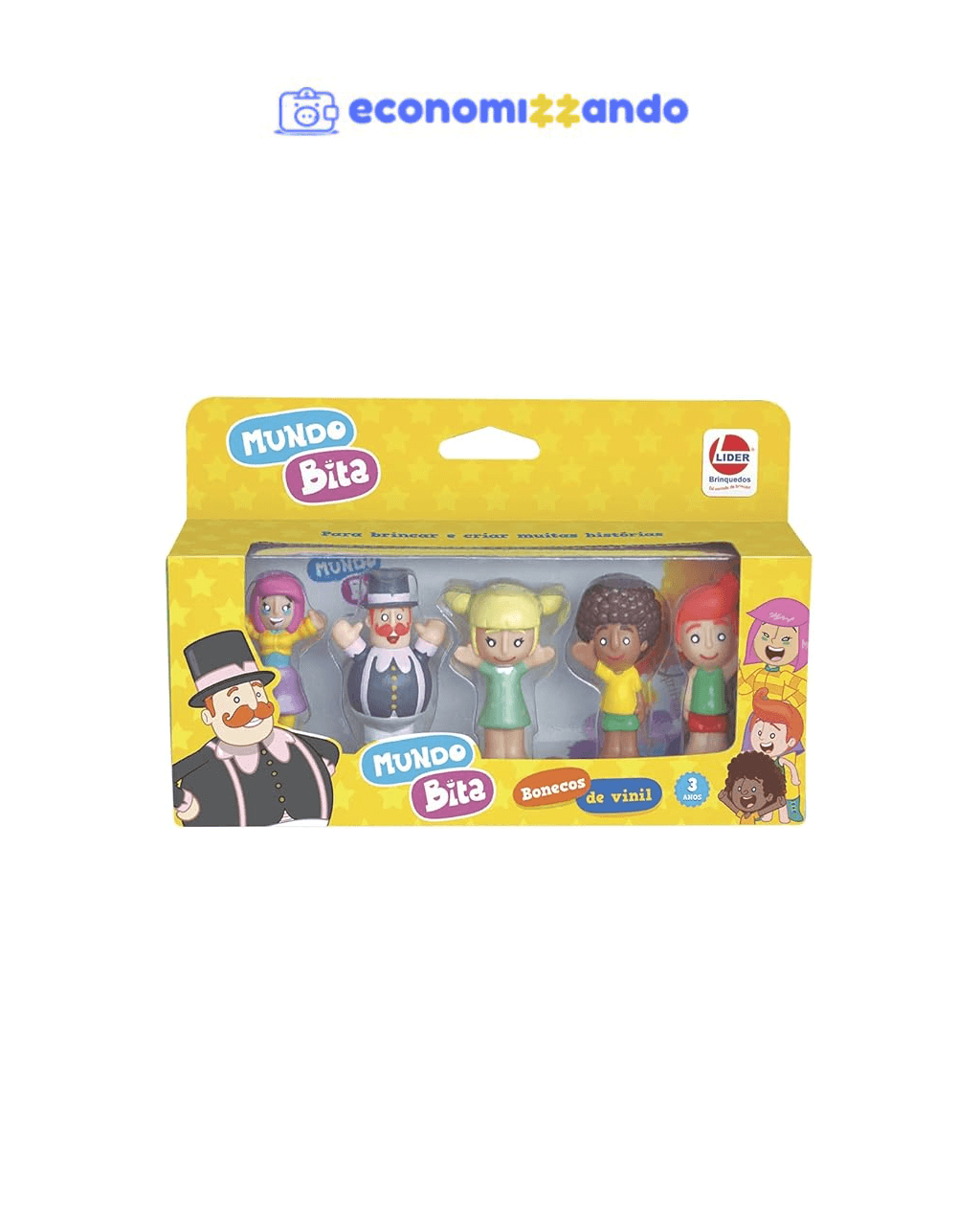 Lider Brinquedos BONECOS DEDOCHE TURMA BITA, Multicor