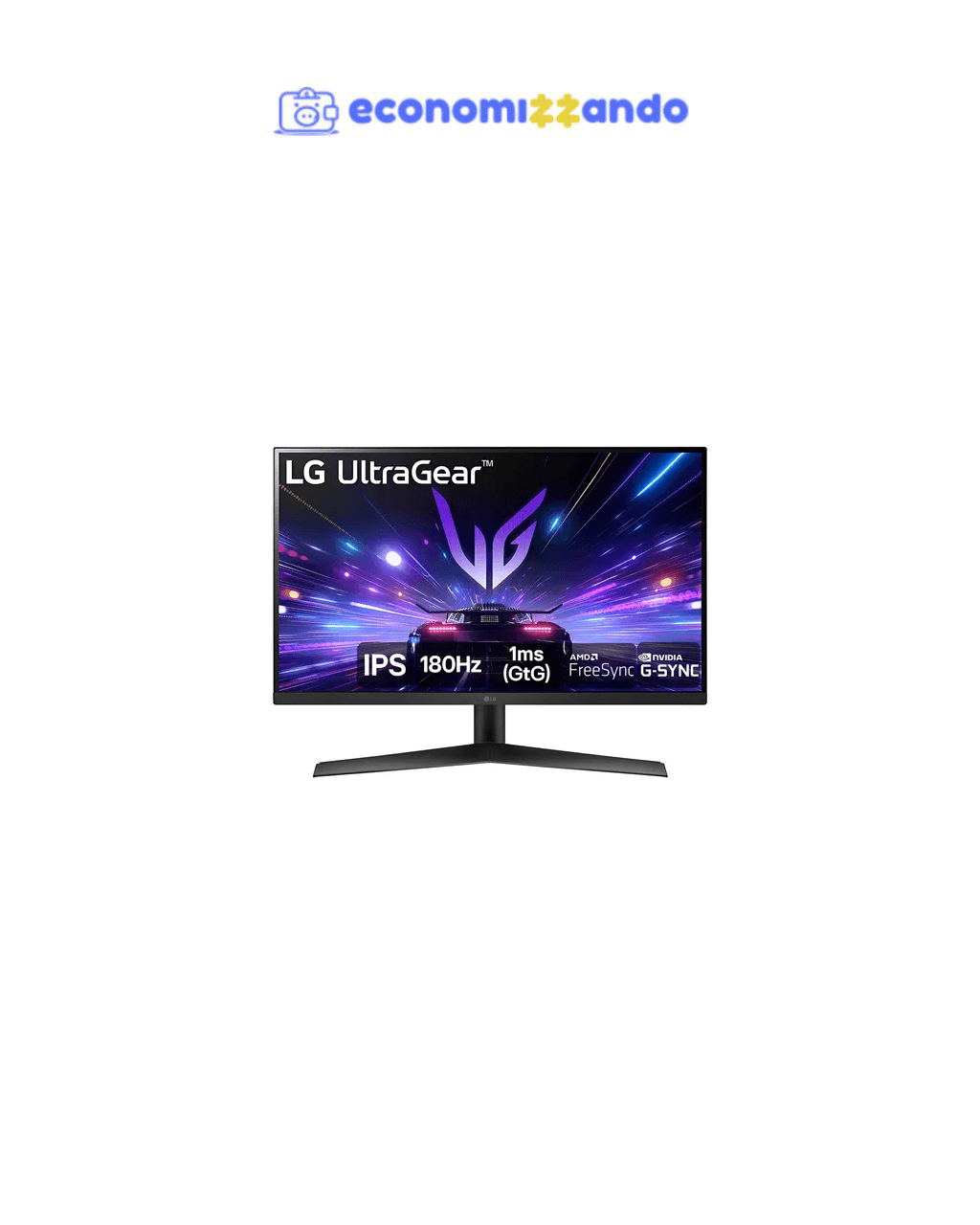 Monitor Gamer LG UltraGear 27” IPS, 180Hz, 1ms (GtG) 27GS60F-B