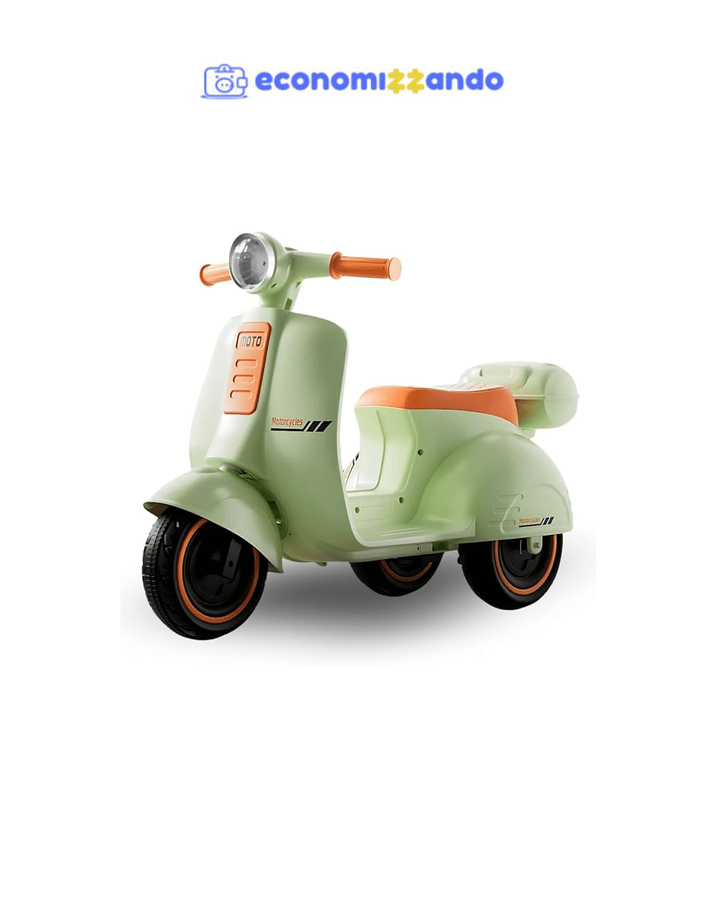 Mini Moto Elétrica Scooter Frente e Ré 6V Som e Luz