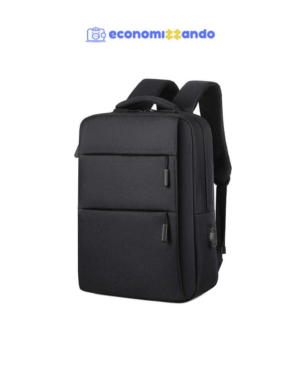 Mochila Executiva Reforçada para Notebook 15.6” Trabalho Faculdade Viagem Escolar Masculina Feminina Bolsa Resistente com Saída USB Moderna e Espaçosa