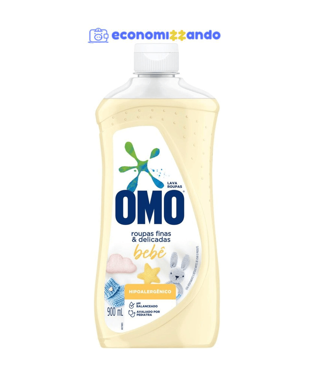 OMO Sabão Líquido Roupas Finas E Delicadas Bebê 900Ml