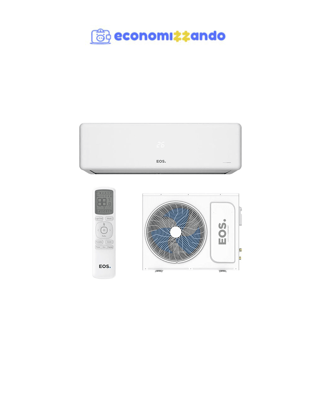 Ar-condicionado Split 9000 Btus Eos Master Comfort On/off High Wall Só Frio Easm9000fi/easm9000fe 220v