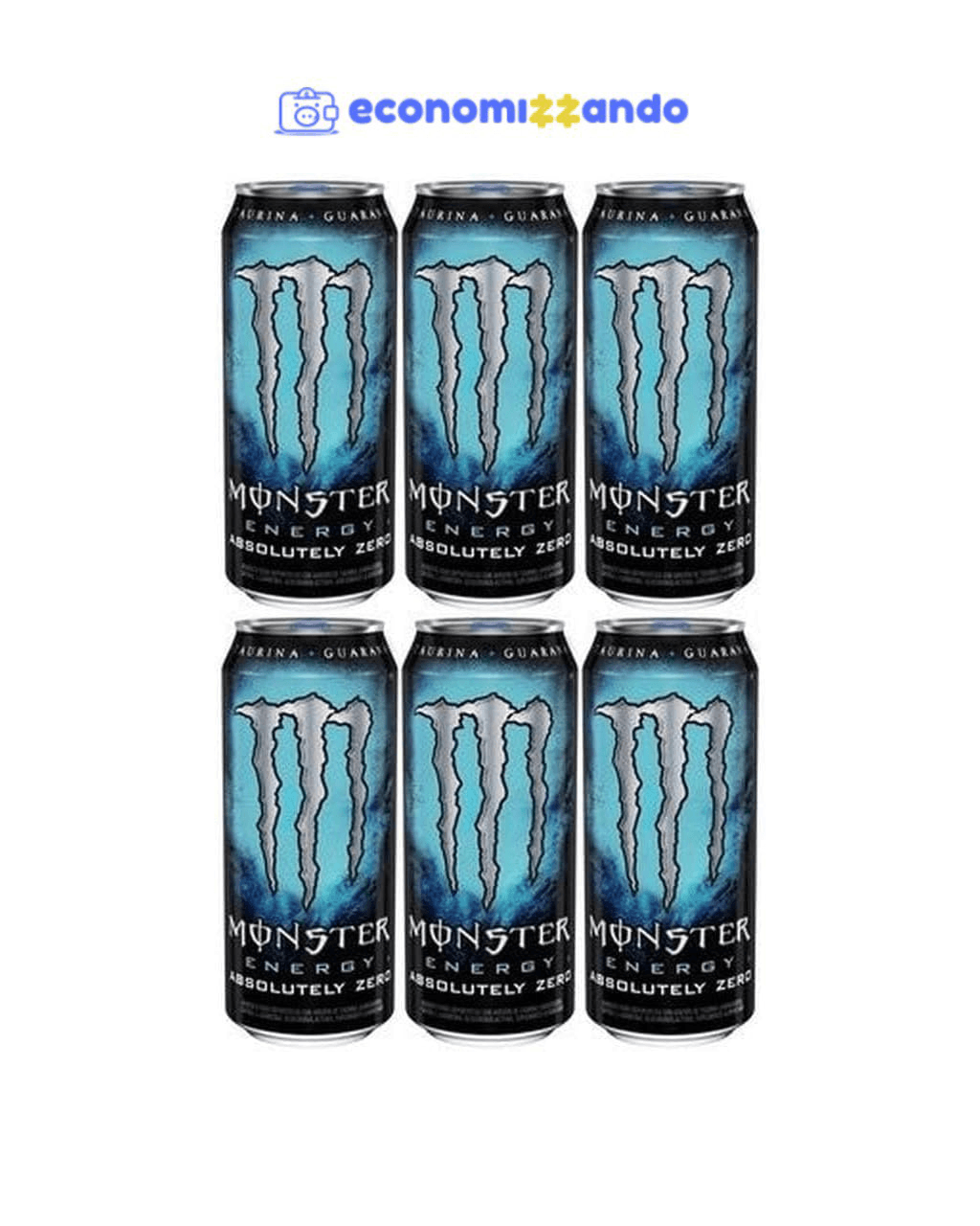 Pack de Monster Absolutely Zero LT 473ml - Unidade 6 unidades