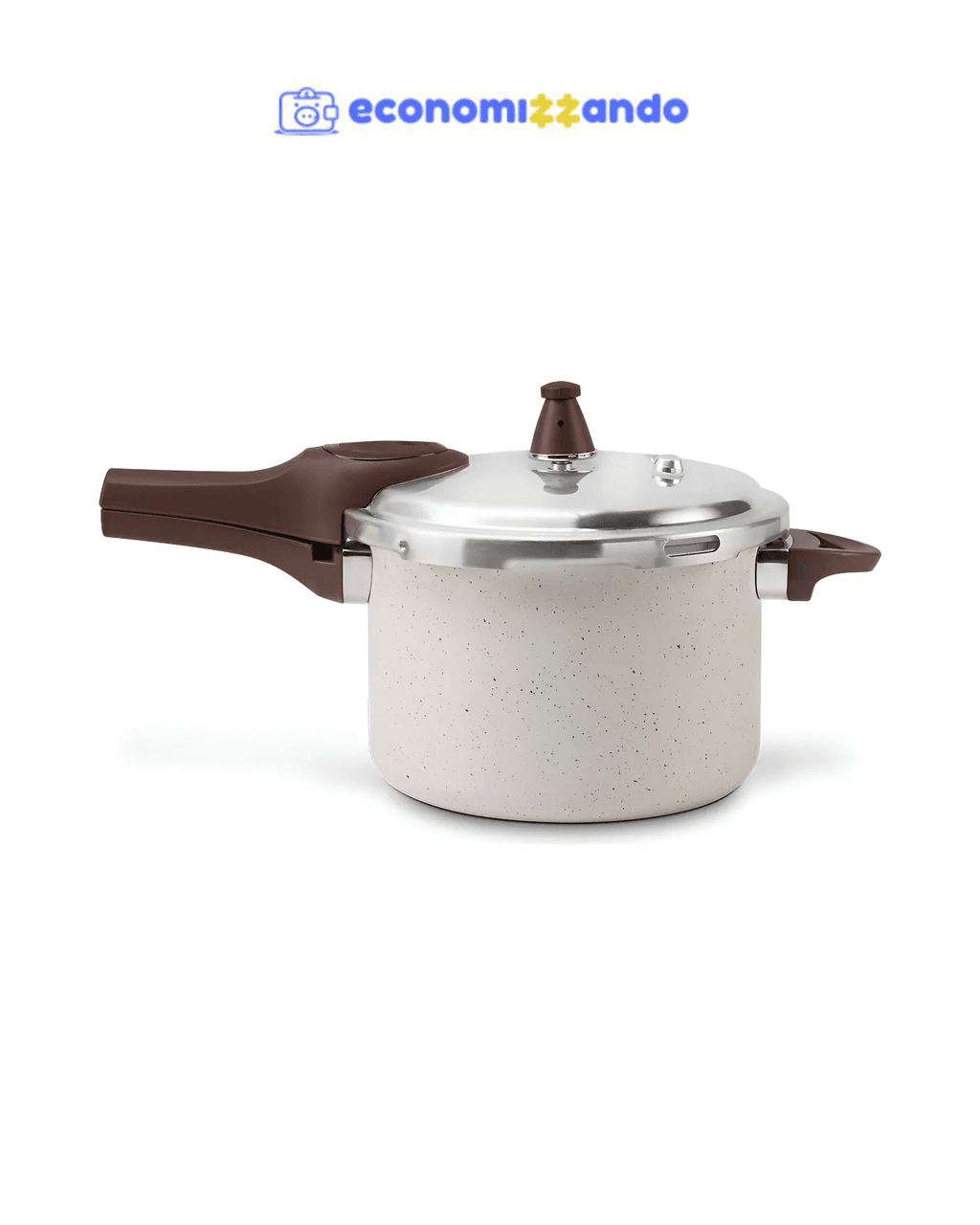 Brinox Pressure Panela de Pressão Revestimento Cerâmica Indução 4,2L cor Vanilla