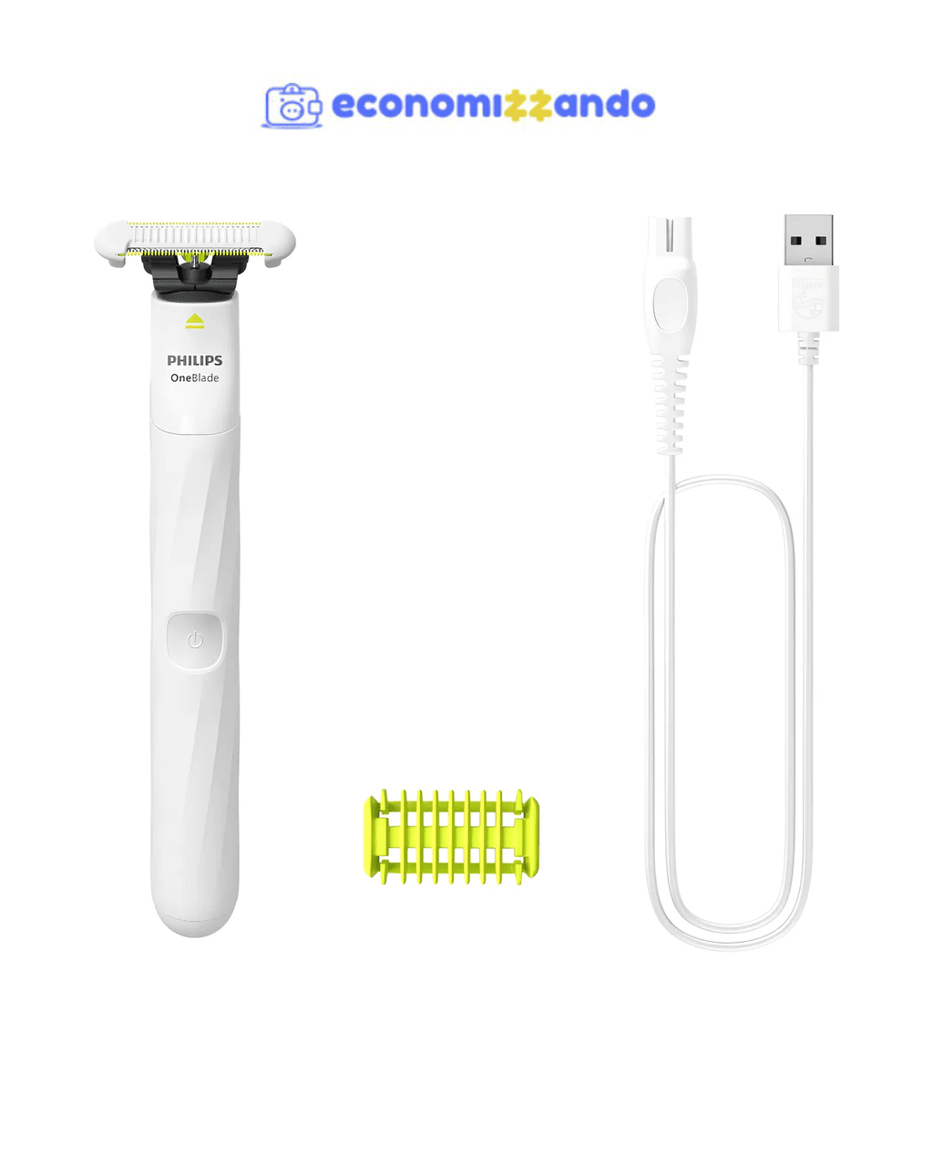 Aparador E Raspador Oneblade Intimate Qp1924/10 Philips Branco