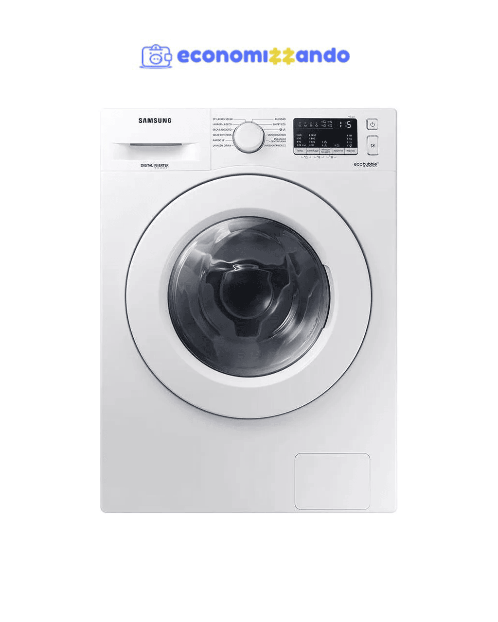 Samsung ecobubble WD10M lava e seca digital inverter branca 10.1kg