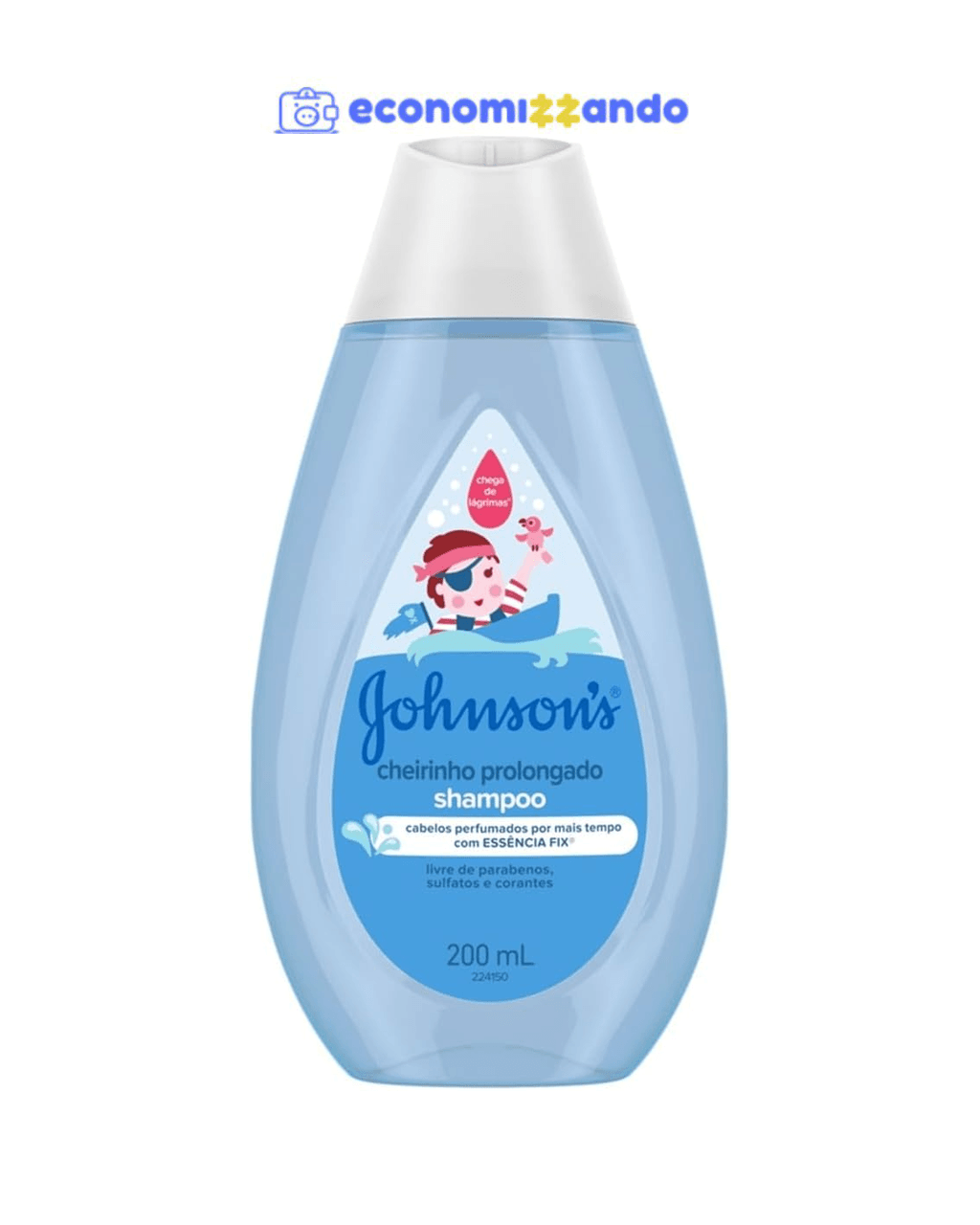Johnson's Baby Shampoo Infantil Cheirinho Prolongado, 200ml