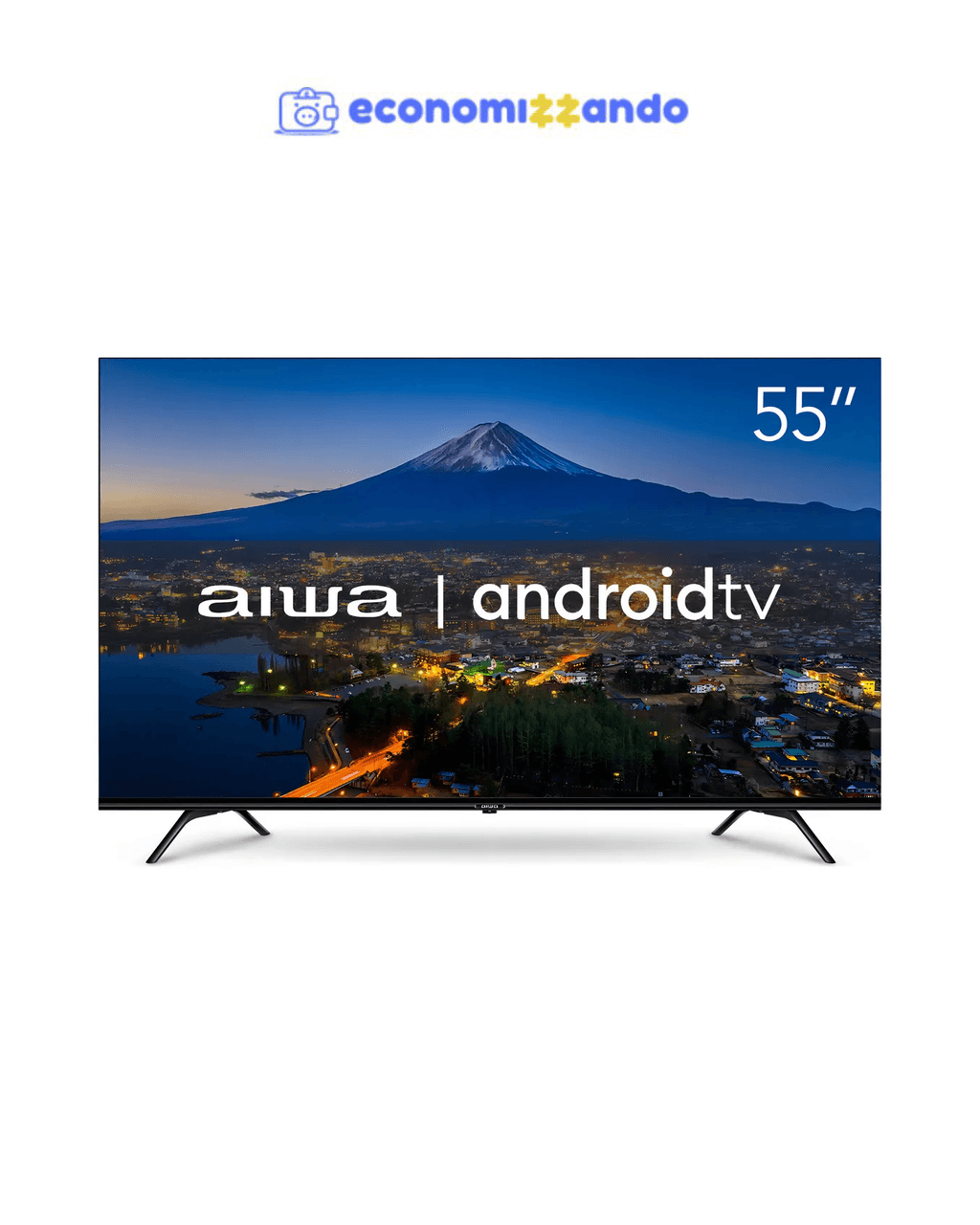 Smart TV AIWA 55” Android 4K Borda Ultrafina Dolby Vision