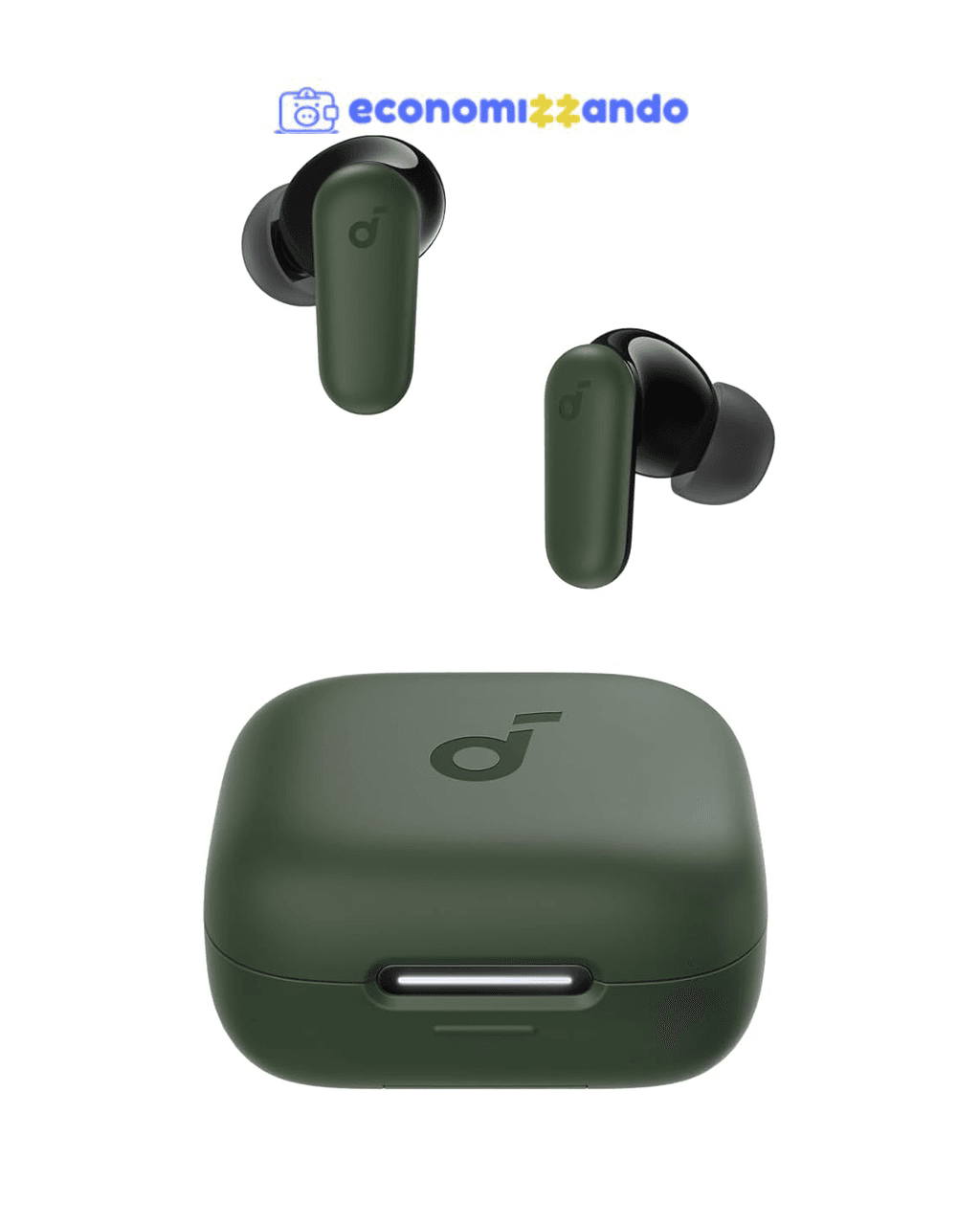 soundcore P30i by Anker, Fones de Ouvido com Cancelamento de Ruído, Graves Poderosos, 45H de Reprodução, Estojo 2-em-1 com Suporte para Celular, IP54, Bluetooth 5.4, Fones Sem Fio