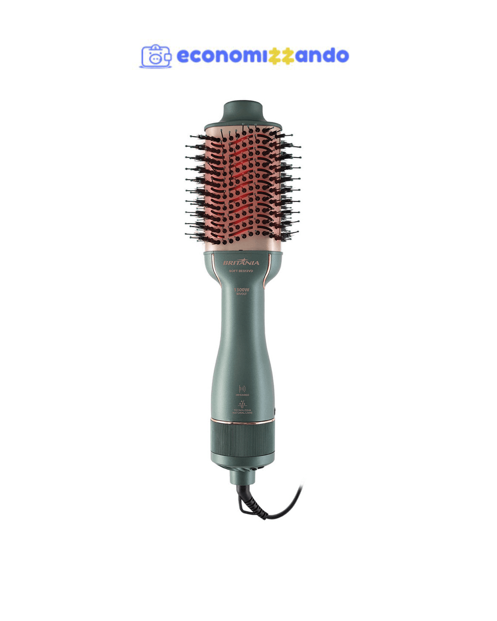 Escova Secadora Britânia Soft 4 em 1 1300W Bivolt BES13VD