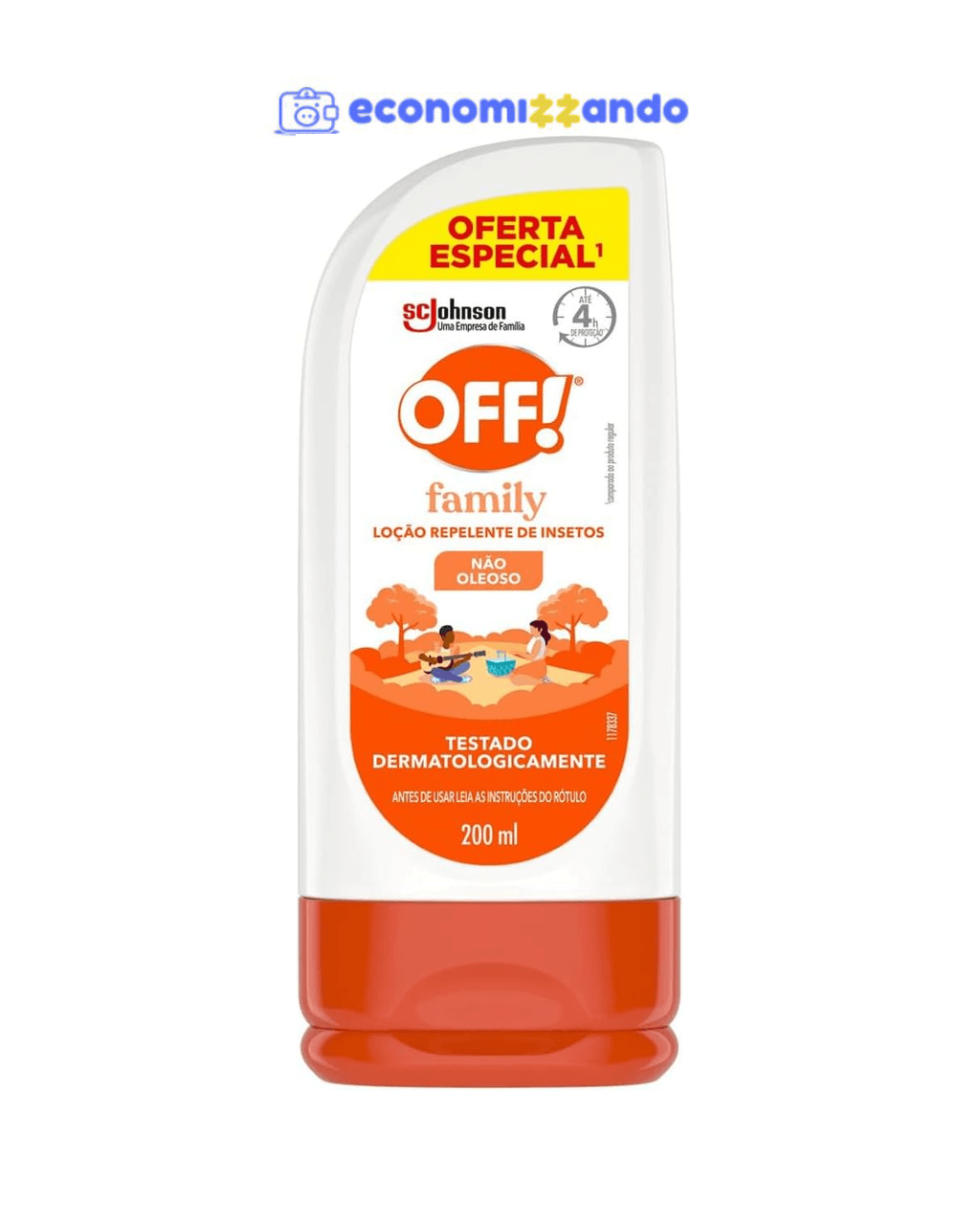 OFF! Family Loção Repelente de Insetos e Mosquitos, 200ml