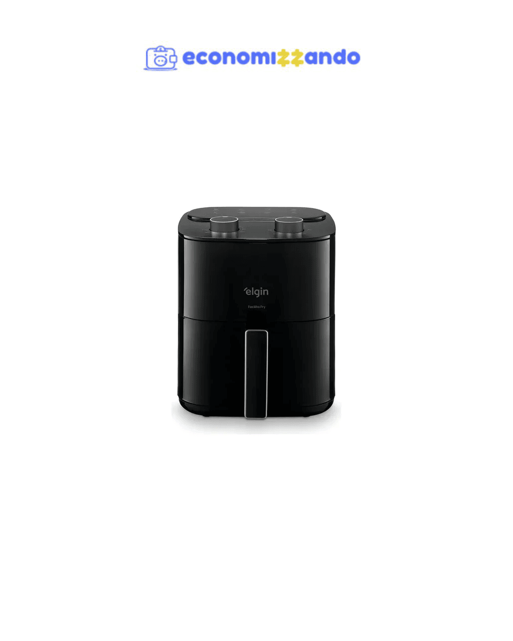 Fritadeira Air Fryer Elgin Facilita Fry 3,5 Litros Potência 1400w Cor Preta - 127V