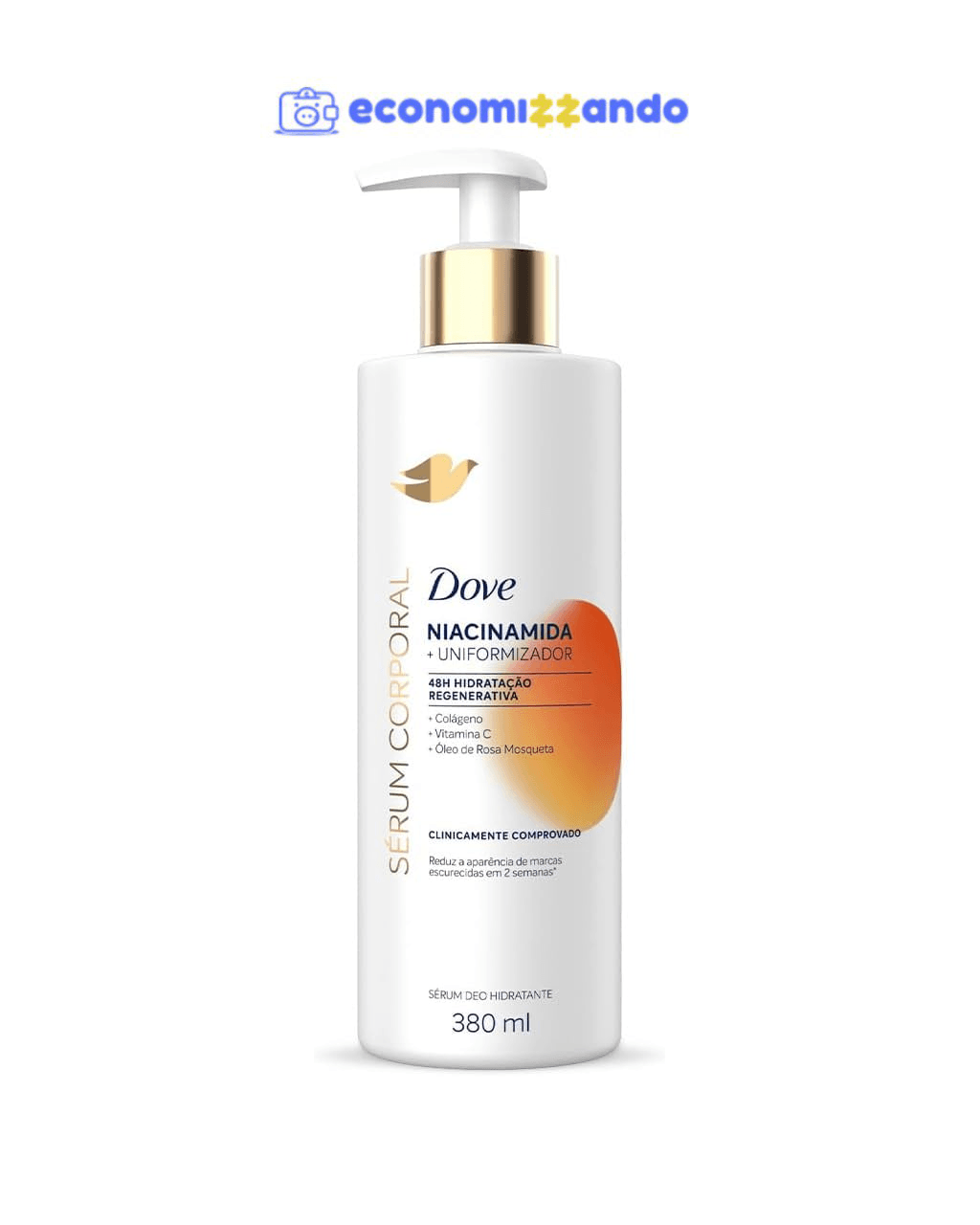 Dove Sérum Hidratante Corporal Niacinamida   Uniformizador 380ml