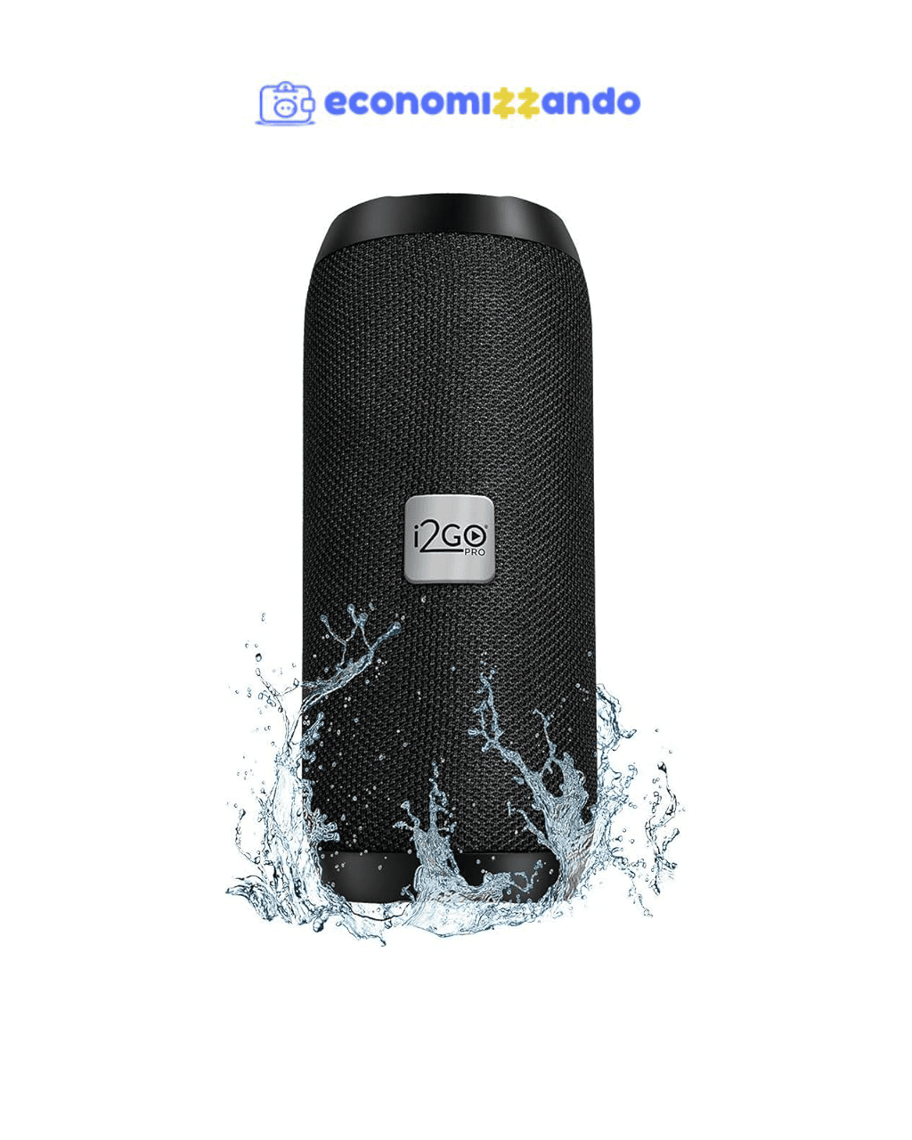 I2GO, Caixa De Som Bluetooth Essential Sound Go, 10W RMS, Resistente à Água, Preto