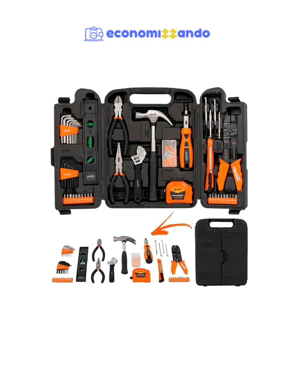 SPARTA Kit de Ferramentas 129 Peças com Maleta