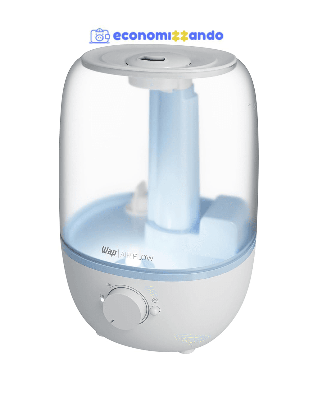 WAP Umidificador de Ar AIR FLOW U2 com Luminária e Difusor de Aromas, 2,3 Litros, Autonomia de até 23 horas, 25W Bivolt