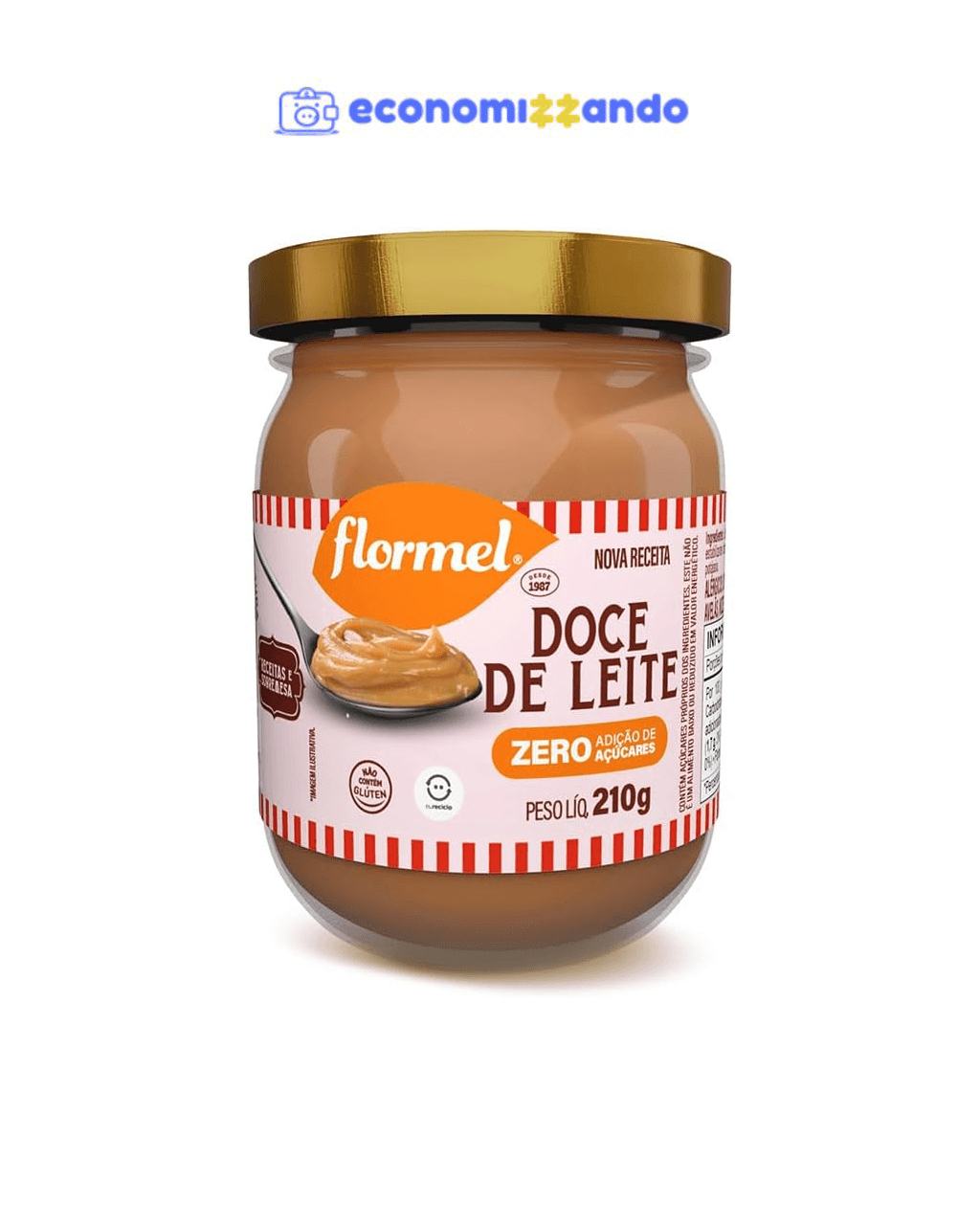 Doce de Leite Cremoso FLORMEL 210 Gramas