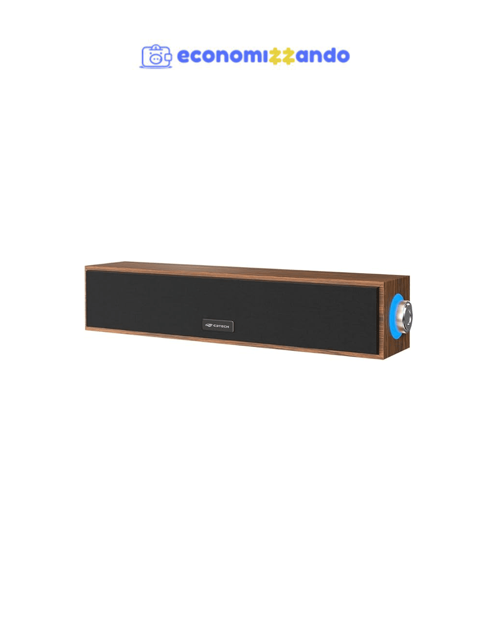 C3Tech SoundBar SB-30BW Marrom, p2 3,5mm
