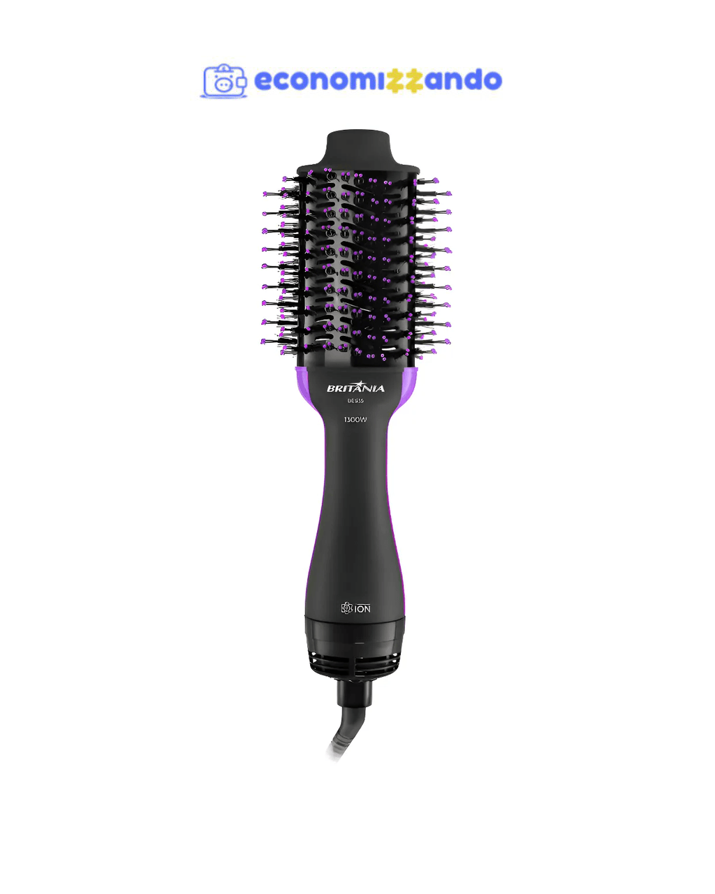 Escova Secadora Britânia 4 Em 1 Bes35 1300w Cor Preto