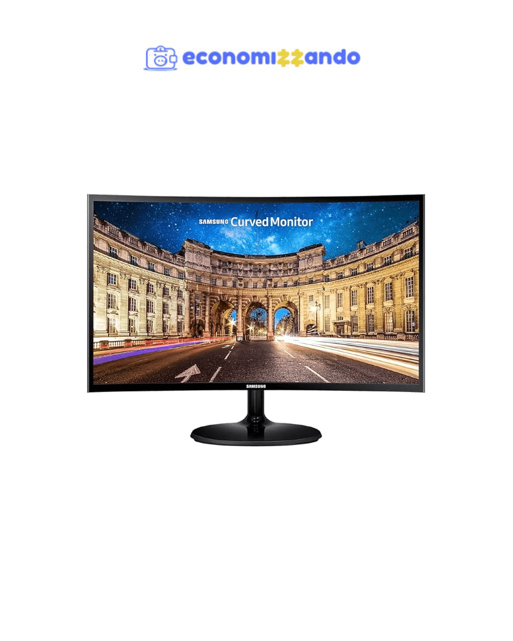 Monitor 27" Led Samsung - Full Hd - Hdmi - Curvo - Super Slim - LC27F390FHLMZD