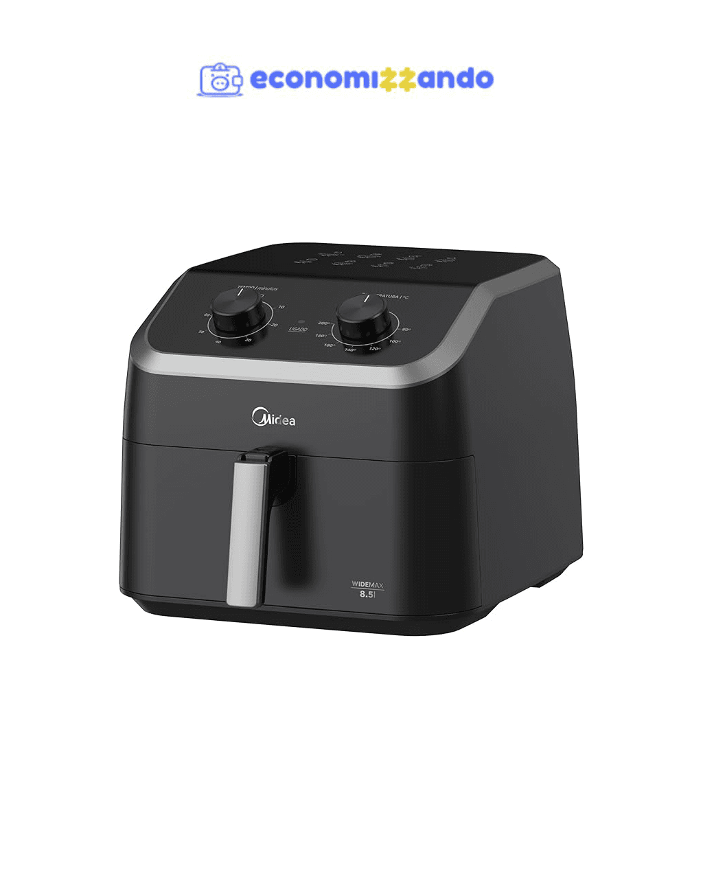 Fritadeira Midea Air Fryer 8,5L, 1900W, 110V, FWM85P1