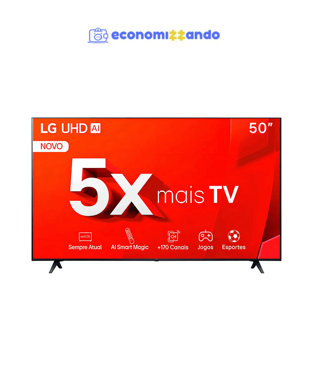 Smart Tv LG 50 4k Uhd Hdr Thinq Ai Pro Wi-fi Bluetooth Alexa Apple Airplay - 50tu801c0sa
