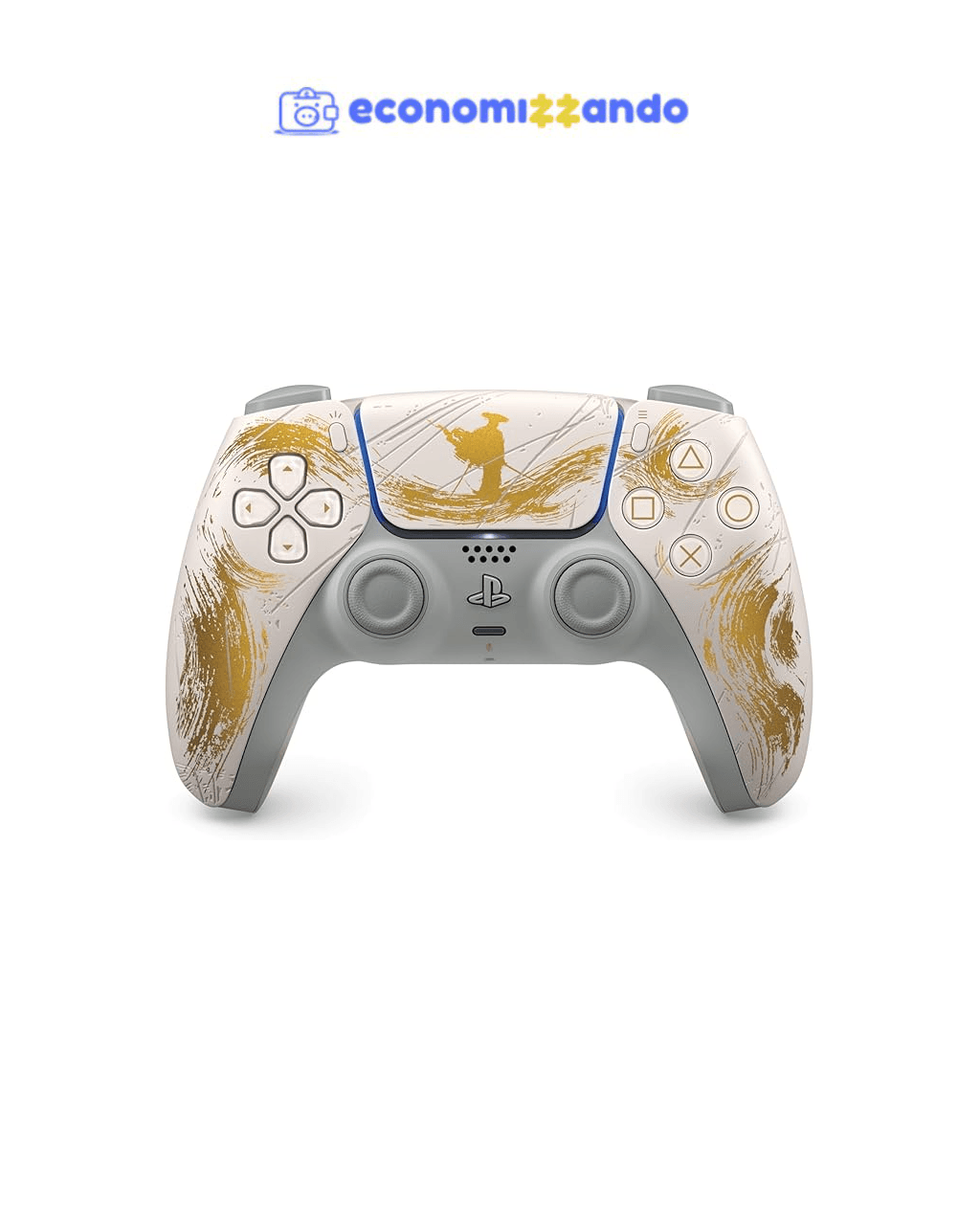 Controle sem fio DualSense® – Edição Limitada Ouro Ghost of Yōtei - PlayStation 5