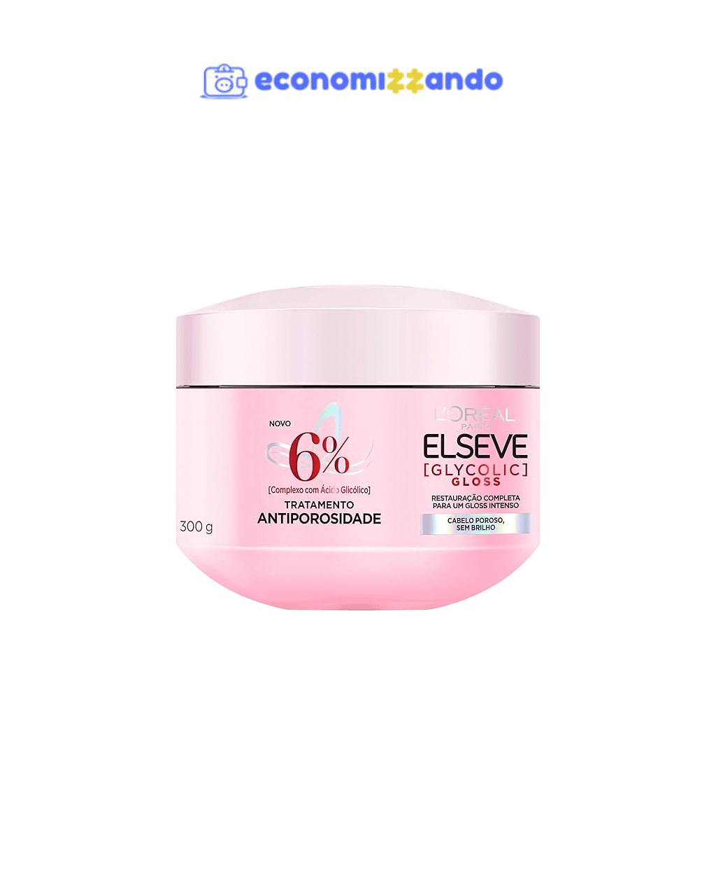 Creme de Tratamento L'Oréal Paris Elseve Glycolic Gloss 300g