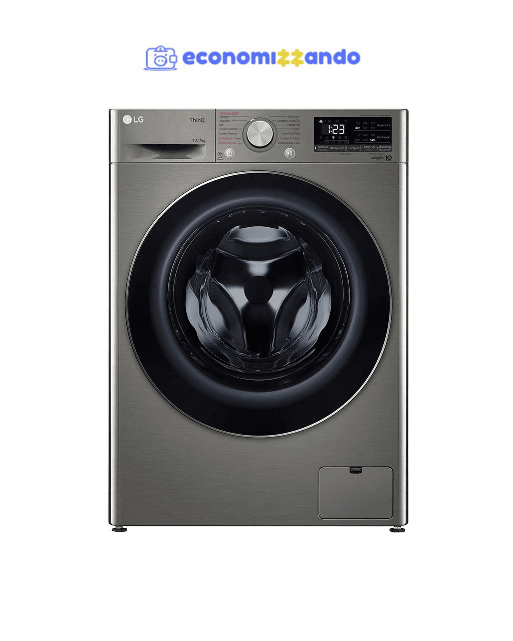 Lava e Seca Smart Lg 12Kg Com Inteligência Artificial Aidd