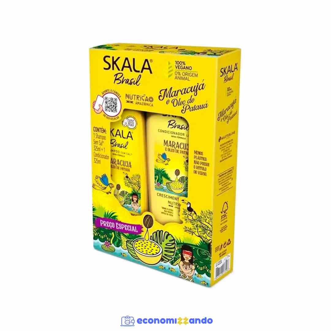  SKALA Kit Shampoo + Condicionador Maracujá E Patauá 700 Ml 2 Unidades Skala 