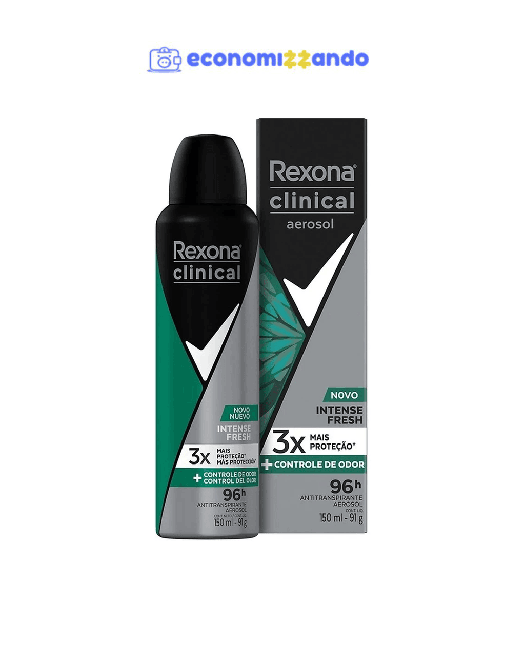 Desod Aero Rexona Men Clinical Intense Fresh 150ml