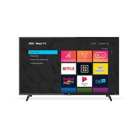 Smart Tv Led 43 Polegadas Full Hd Aoc Roku com Wi-Fi Entradas HDMI e USB